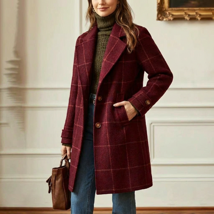 Sutton | Plaid Longline Coat