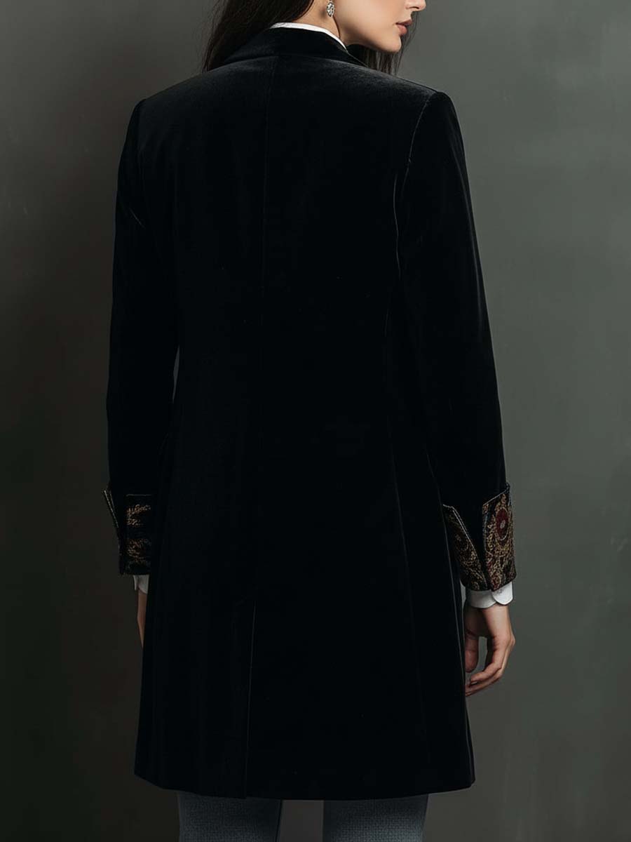 Leontine | Slim-Fit Baroque Print Blazer