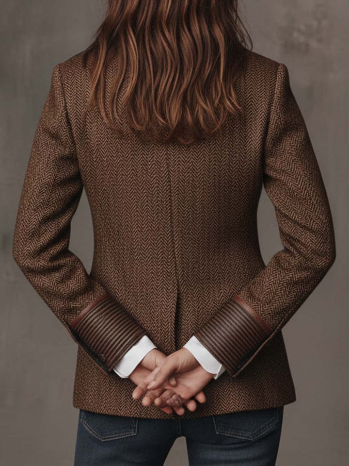 Gisele | Chevron Inset Blazer