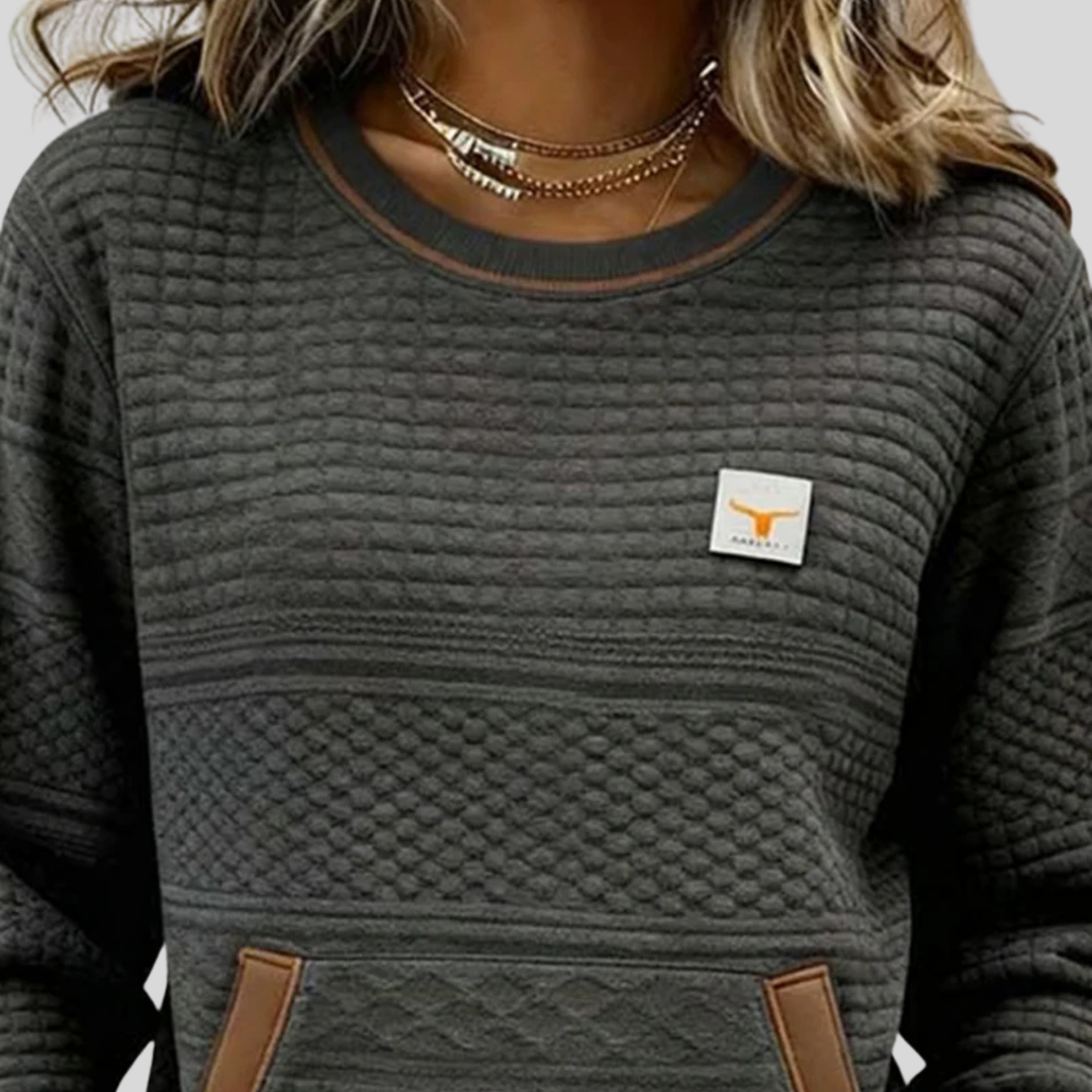 ELLA | Colorblock sweatshirt with kangaroo pocket