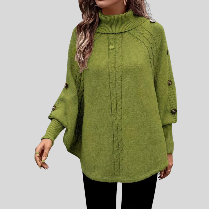 HOPE | High-neck cable-knit sweater