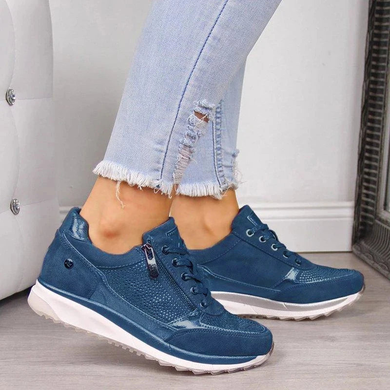 Martina | Comfort Shoes with Zip - Blue