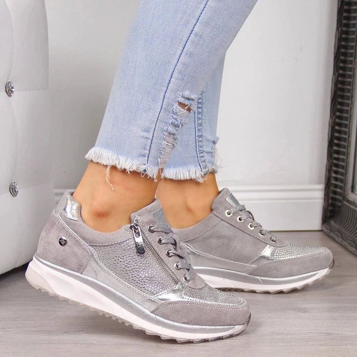 Martina | Comfort Shoes with Zip - Gray