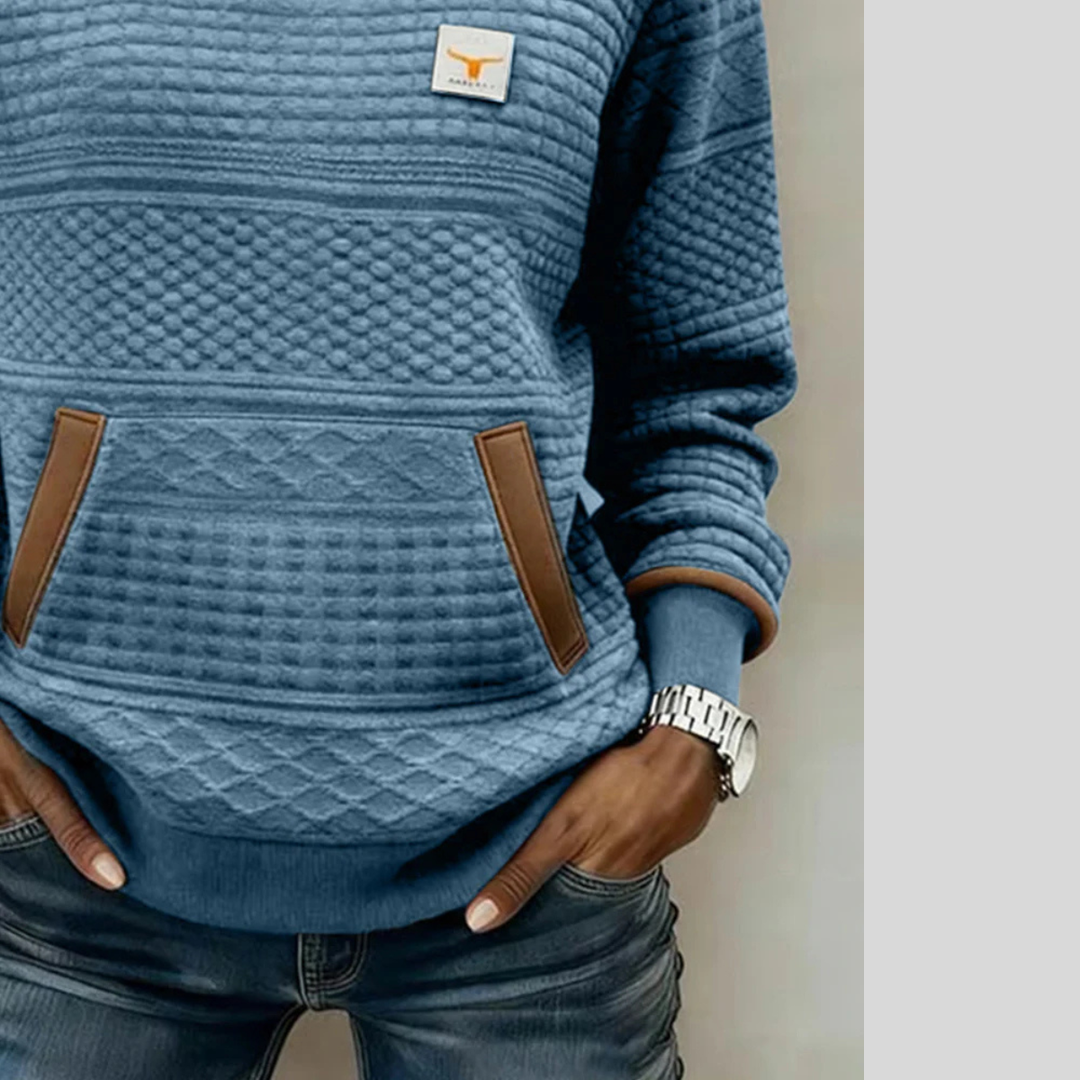 ELLA | Colorblock sweatshirt with kangaroo pocket