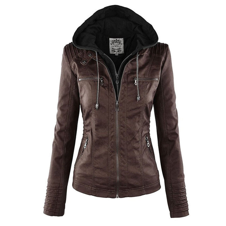 Camille | Hooded Moto Jacket