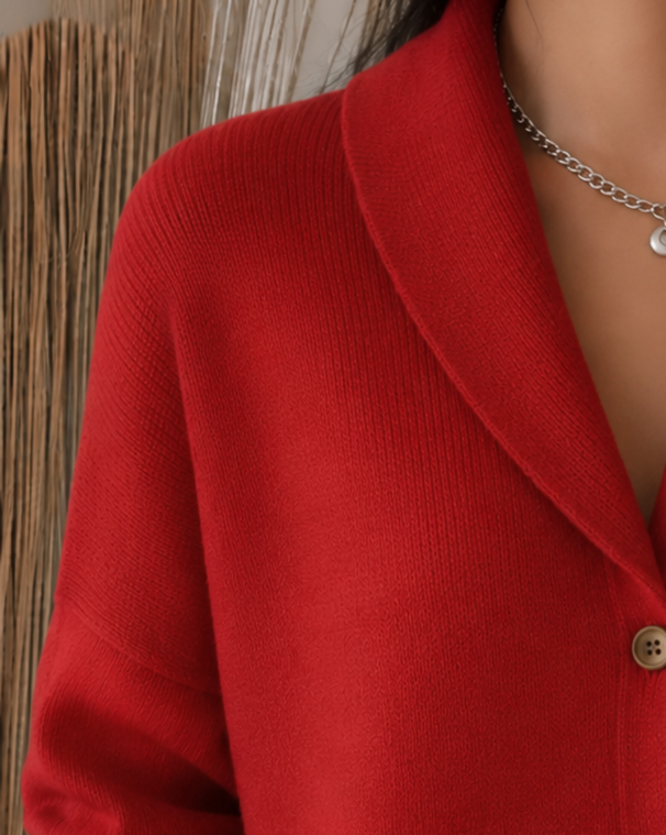 Sienna | Elegant Button Collar Cardigan