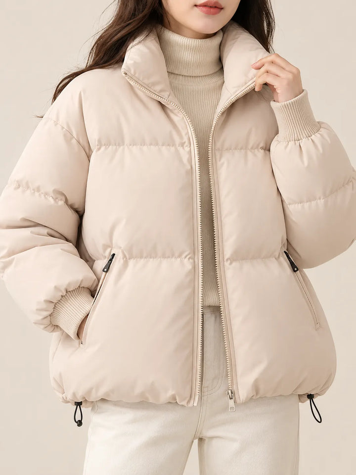 Celeste | Cozy Quilted Puffer Jacket - Cream