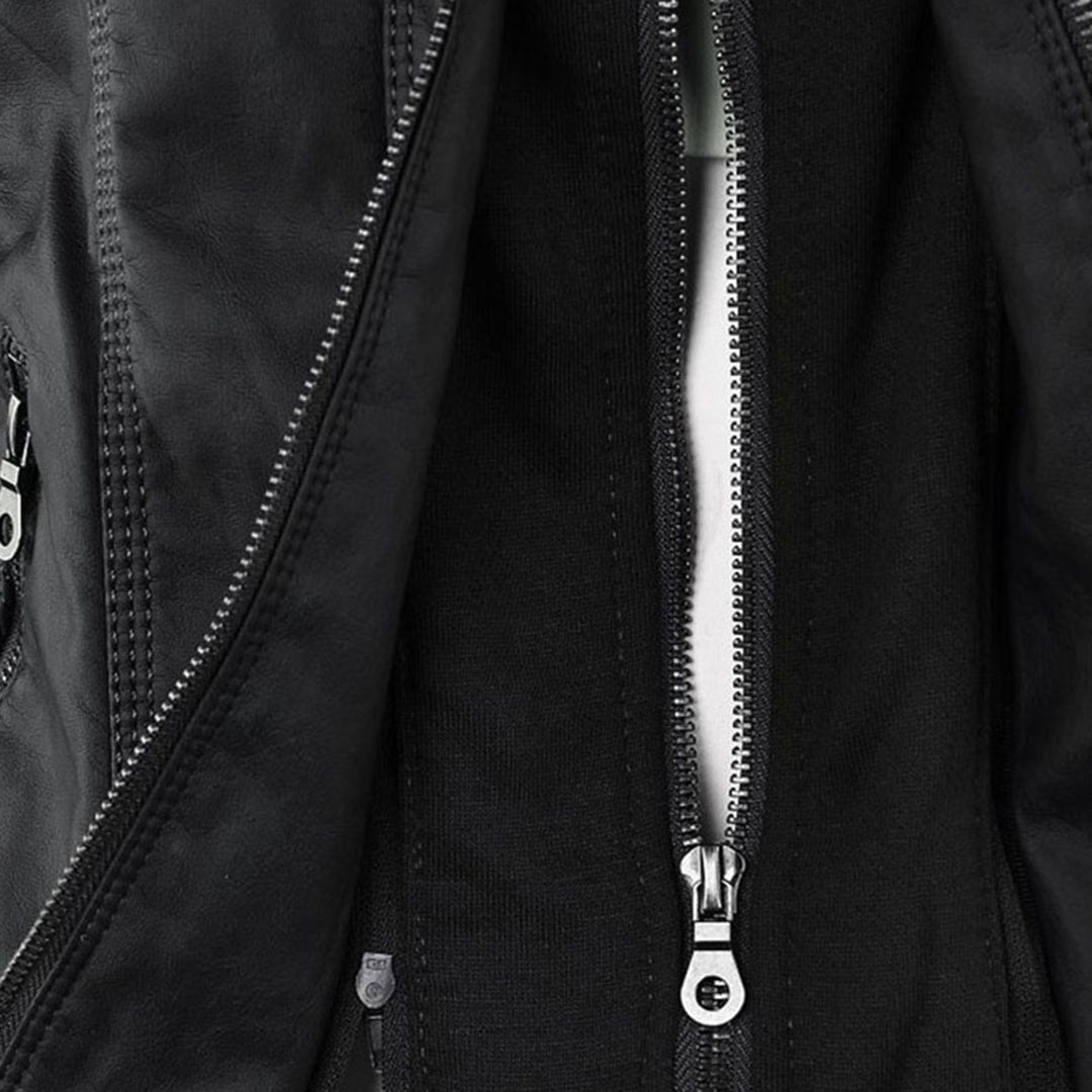 Camille | Hooded Moto Jacket