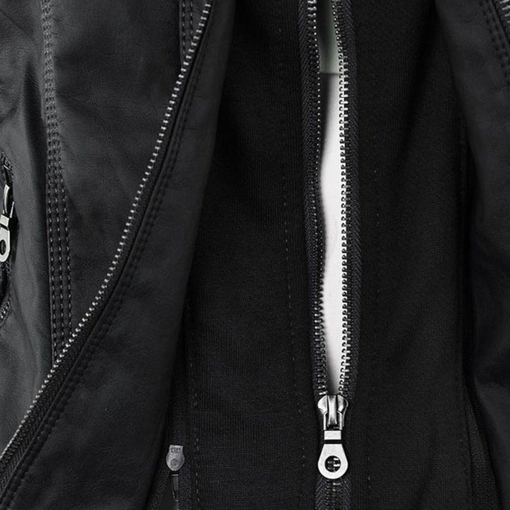 Camille | Hooded Moto Jacket