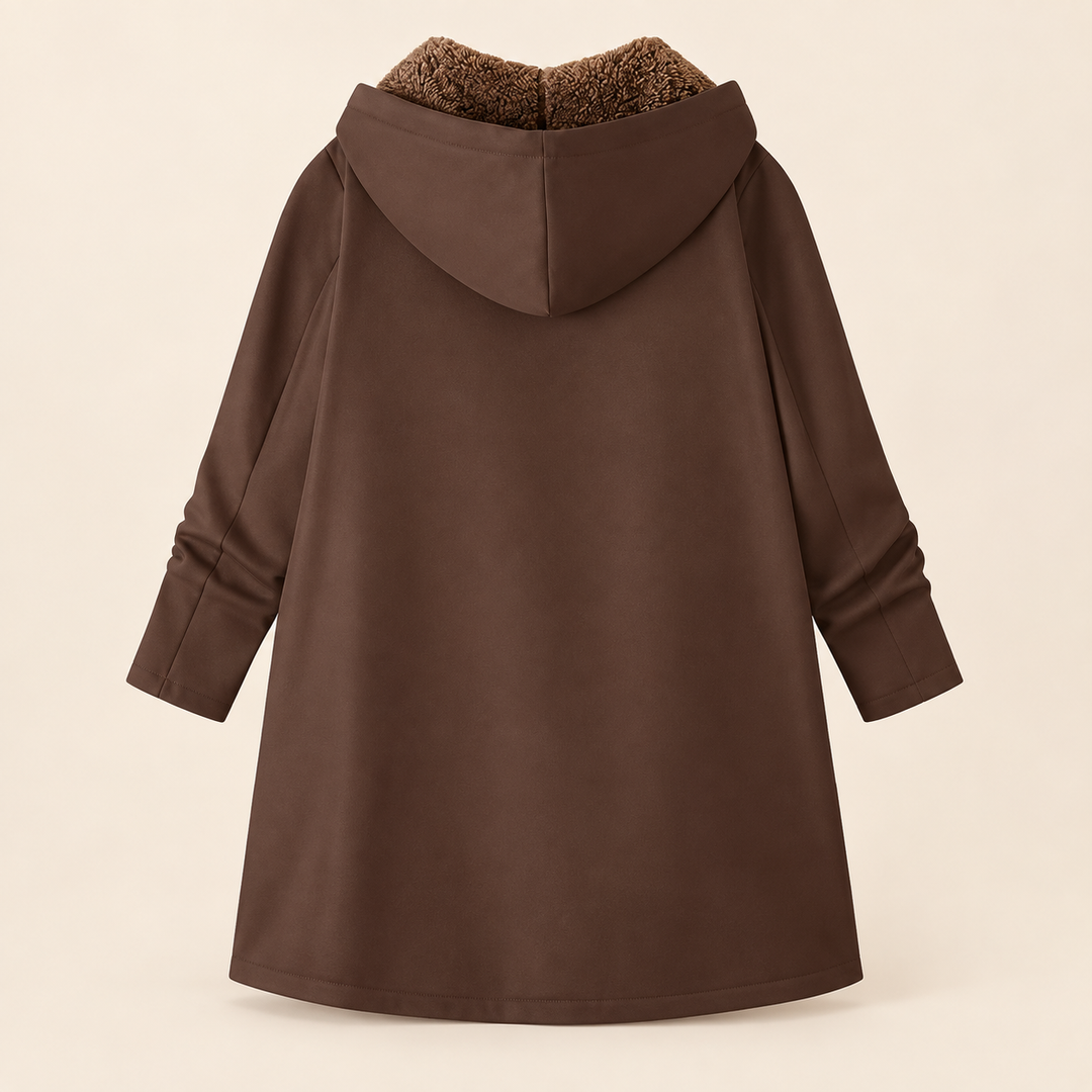 Clementine | Sherpa-Lined Hooded Coat