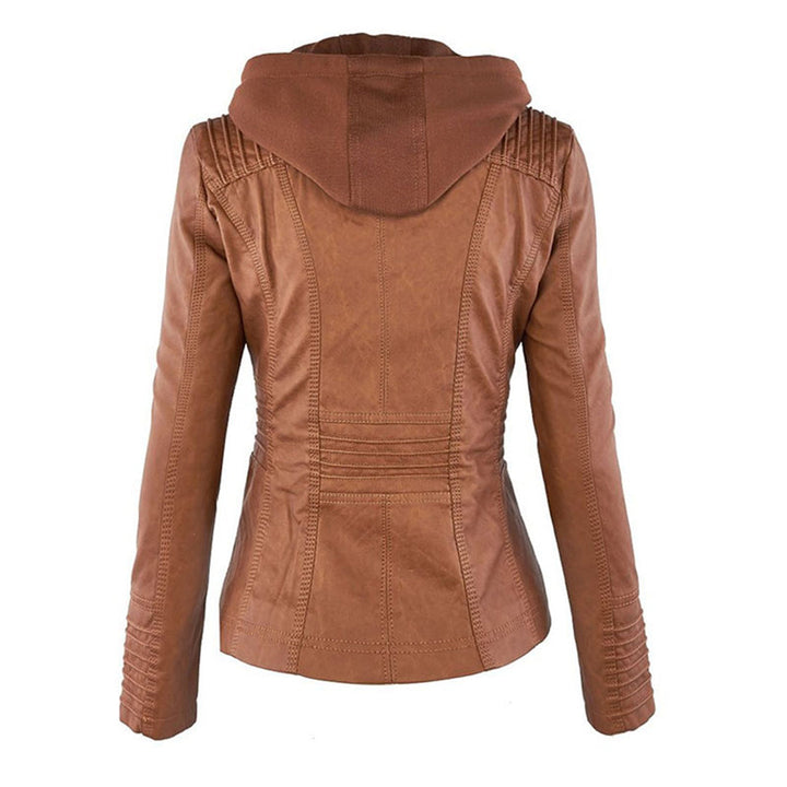 Camille | Hooded Moto Jacket