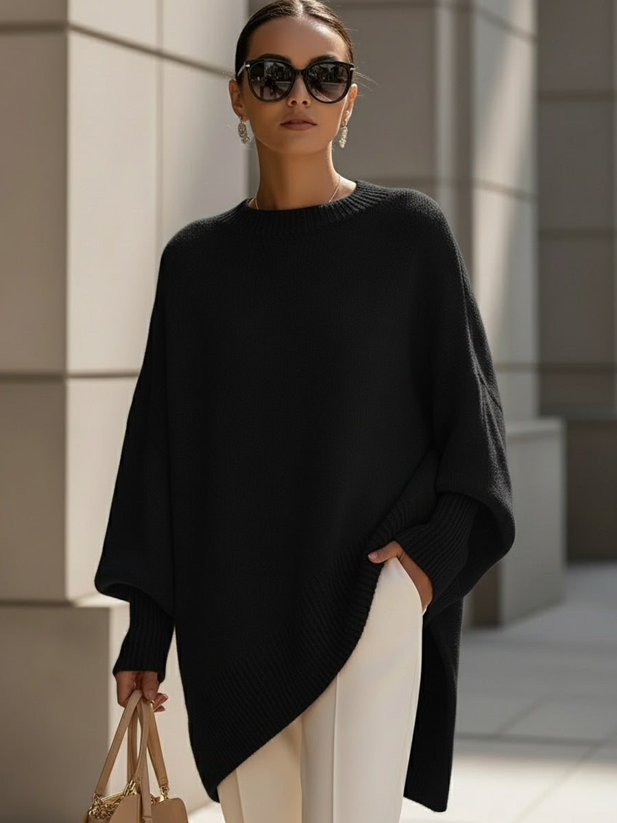 ISABELLA | Oversized drape knit sweater