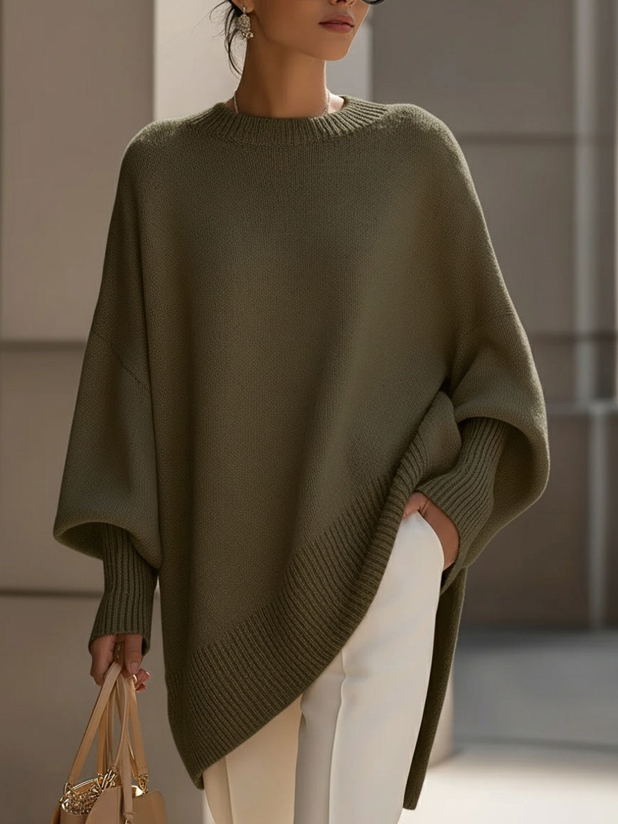 ISABELLA | Oversized drape knit sweater