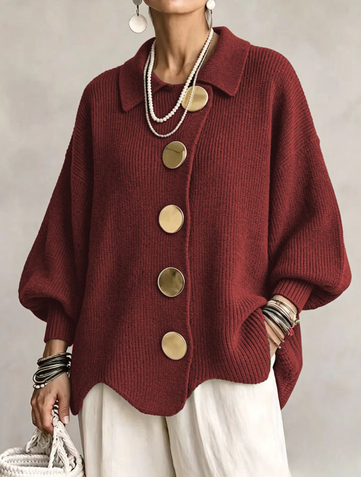 RUTH | Oversized collared cardigan