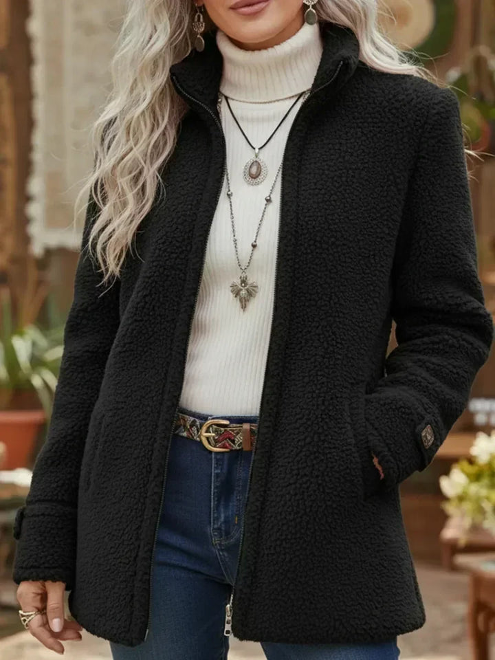 Judith | Cozy Stand-Collar Full-Zip Jacket