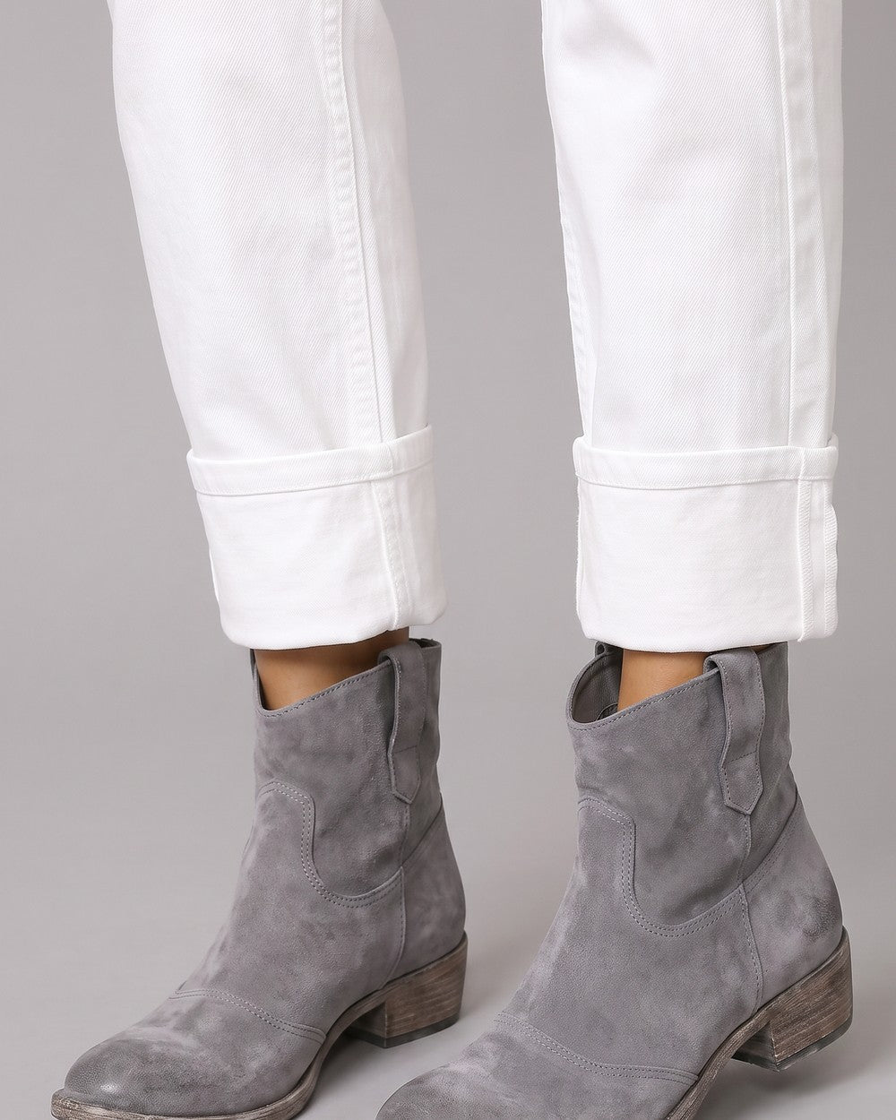 Rosalind & Belle | Elegant Side-Zip Boots — Gray