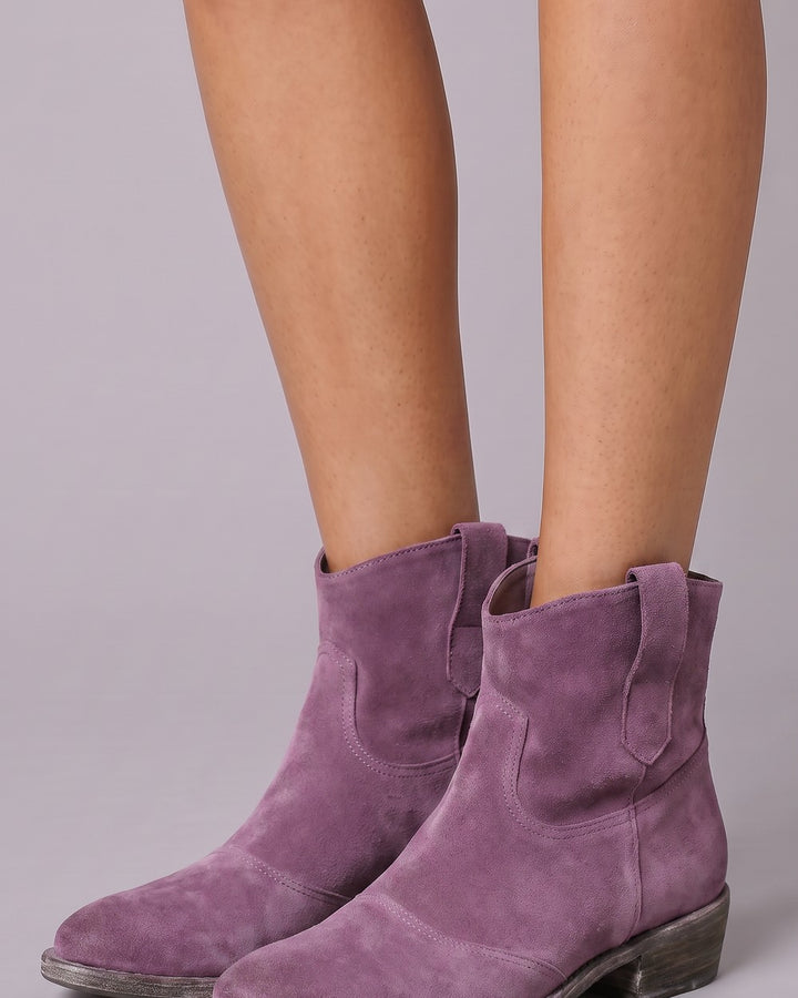 Rosalind & Belle | Elegant Side-Zip Boots — Purple