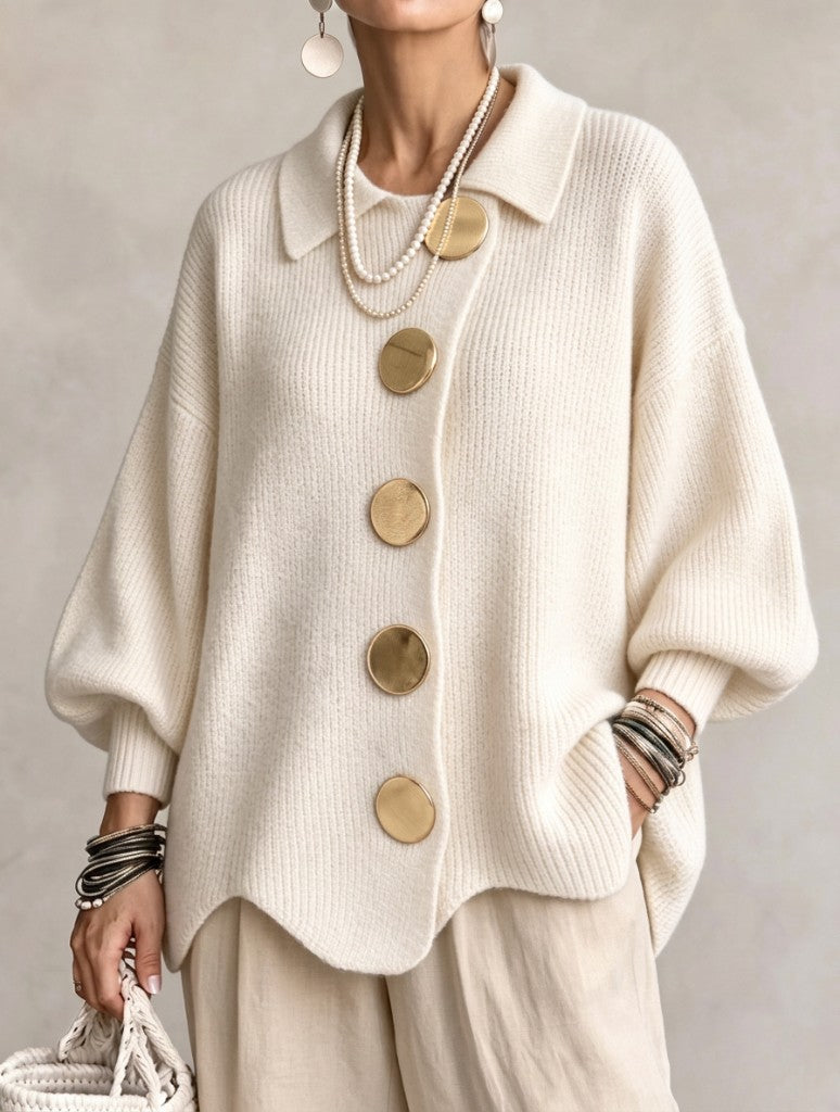 Isadora | Oversized Cardigan – Cream