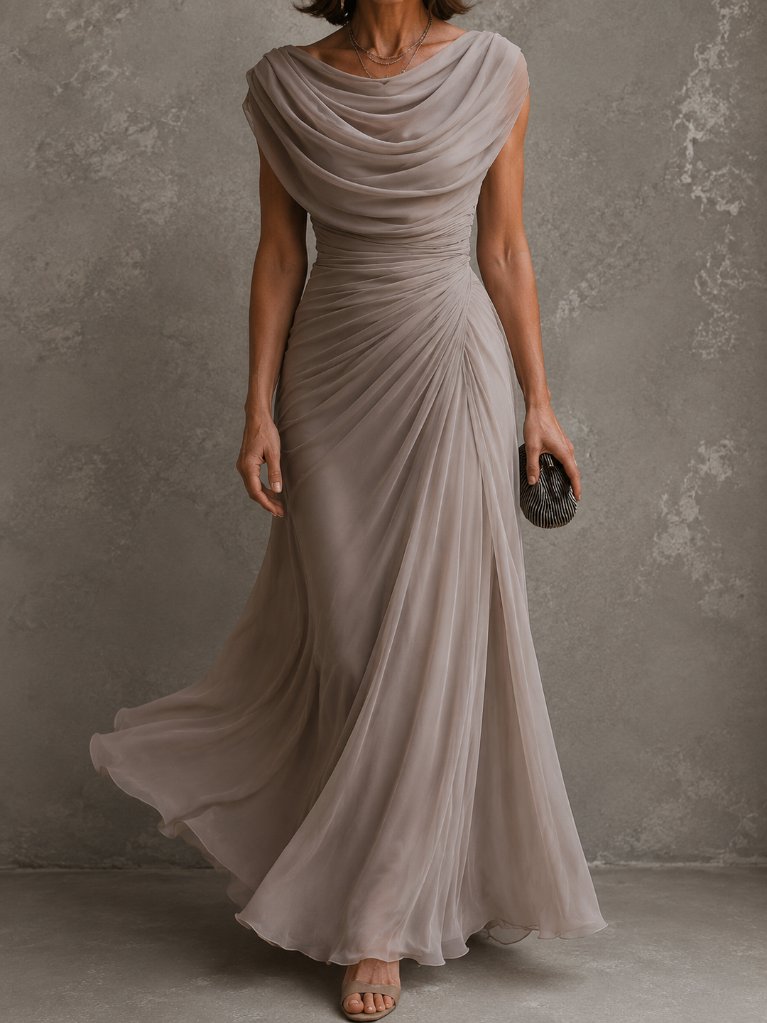 Draped Maxi Dress