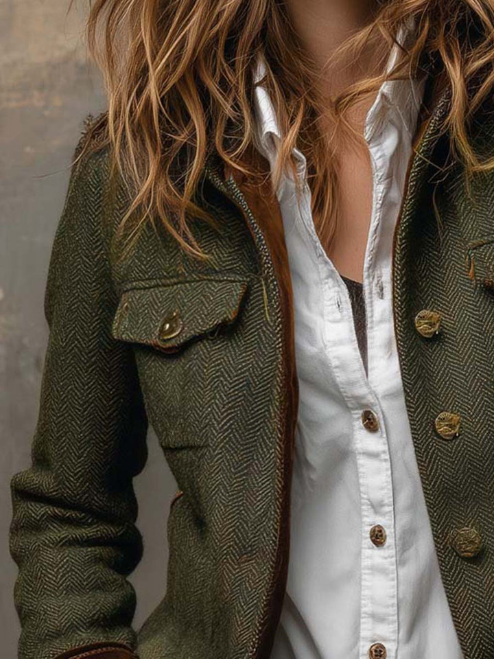Evangeline | Herringbone Jacket