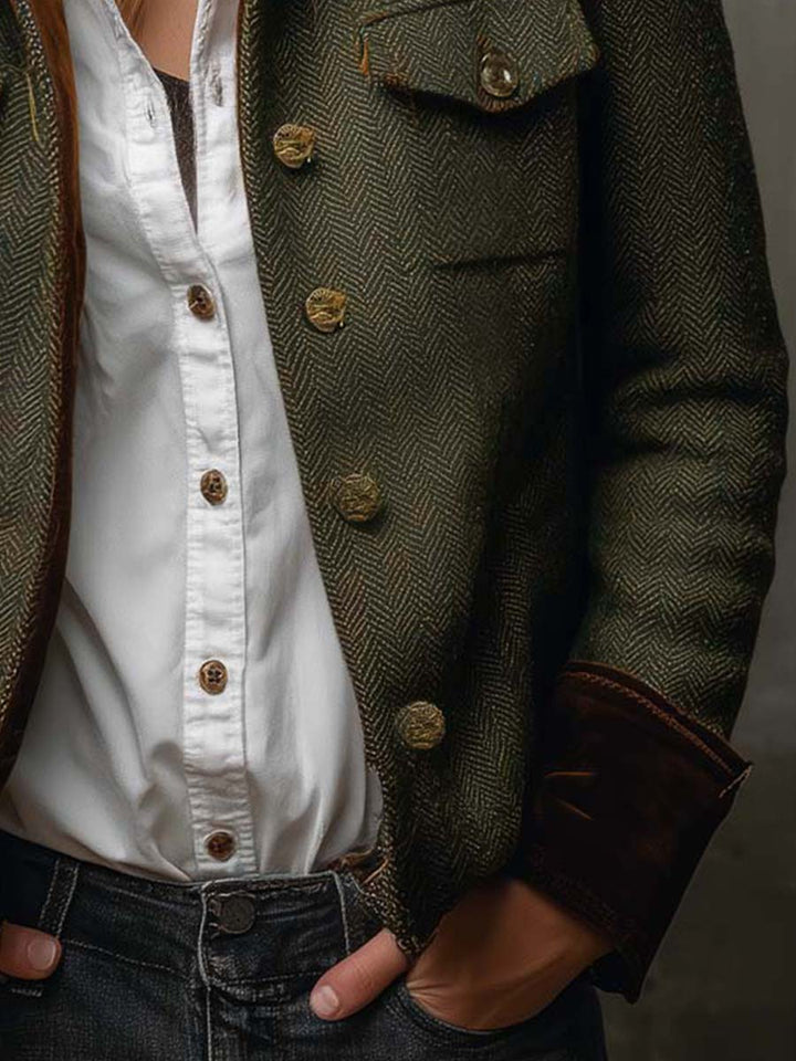 Evangeline | Herringbone Jacket