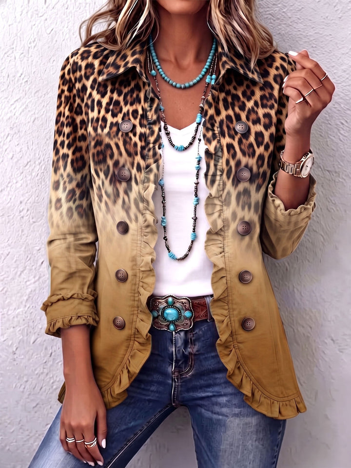 Cassandre | Ombré Ruffle Blazer