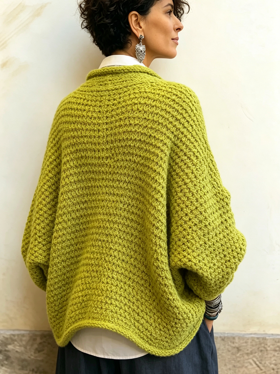 Sienna | Crossover V-Neck Batwing Sweater