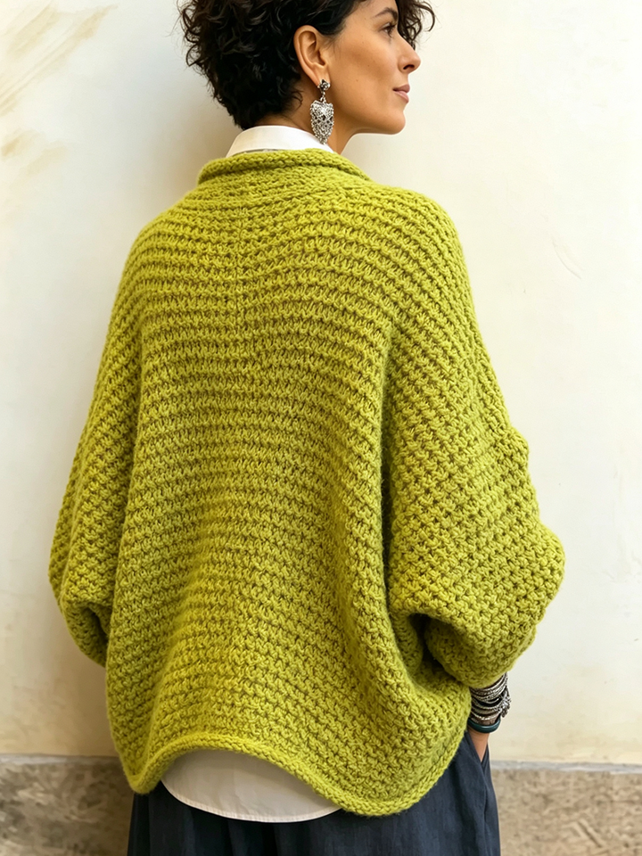 Sienna | Crossover V-Neck Batwing Sweater
