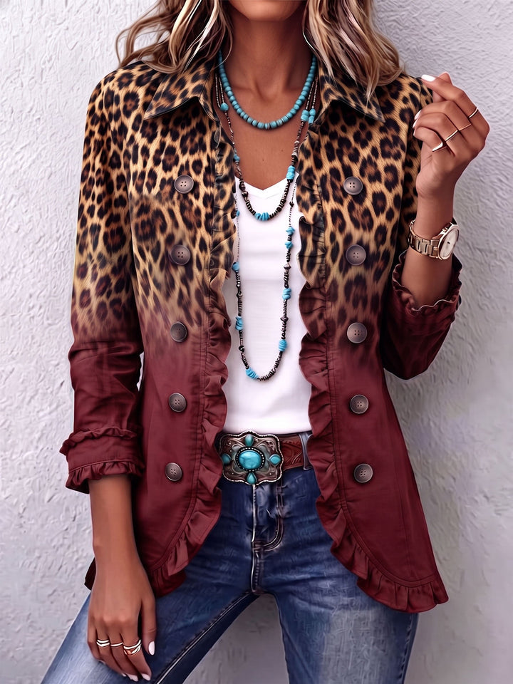 Cassandre | Ombré Ruffle Blazer