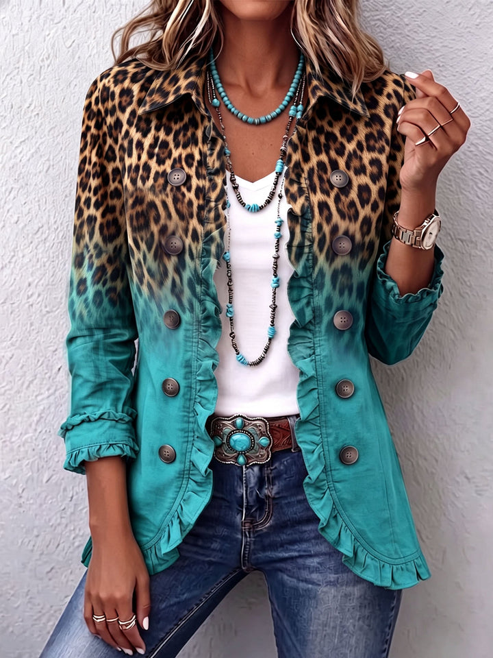 Cassandre | Ombré Ruffle Blazer