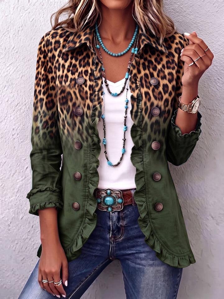 Cassandre | Ombré Ruffle Blazer
