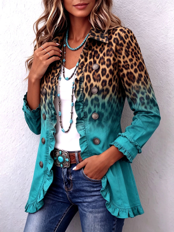 Cassandre | Ombré Ruffle Blazer